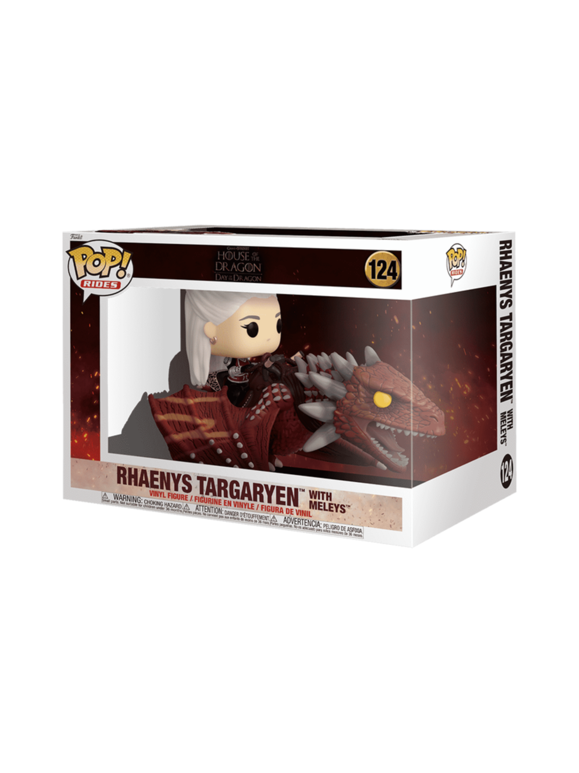 Funko pop! rides deluxe: house of the dragon - rhaenys targaryen with meleys