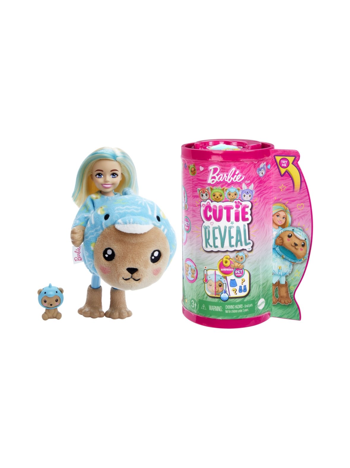 Barbie chelsea cutie reveal -nalle delfiinipuvussa