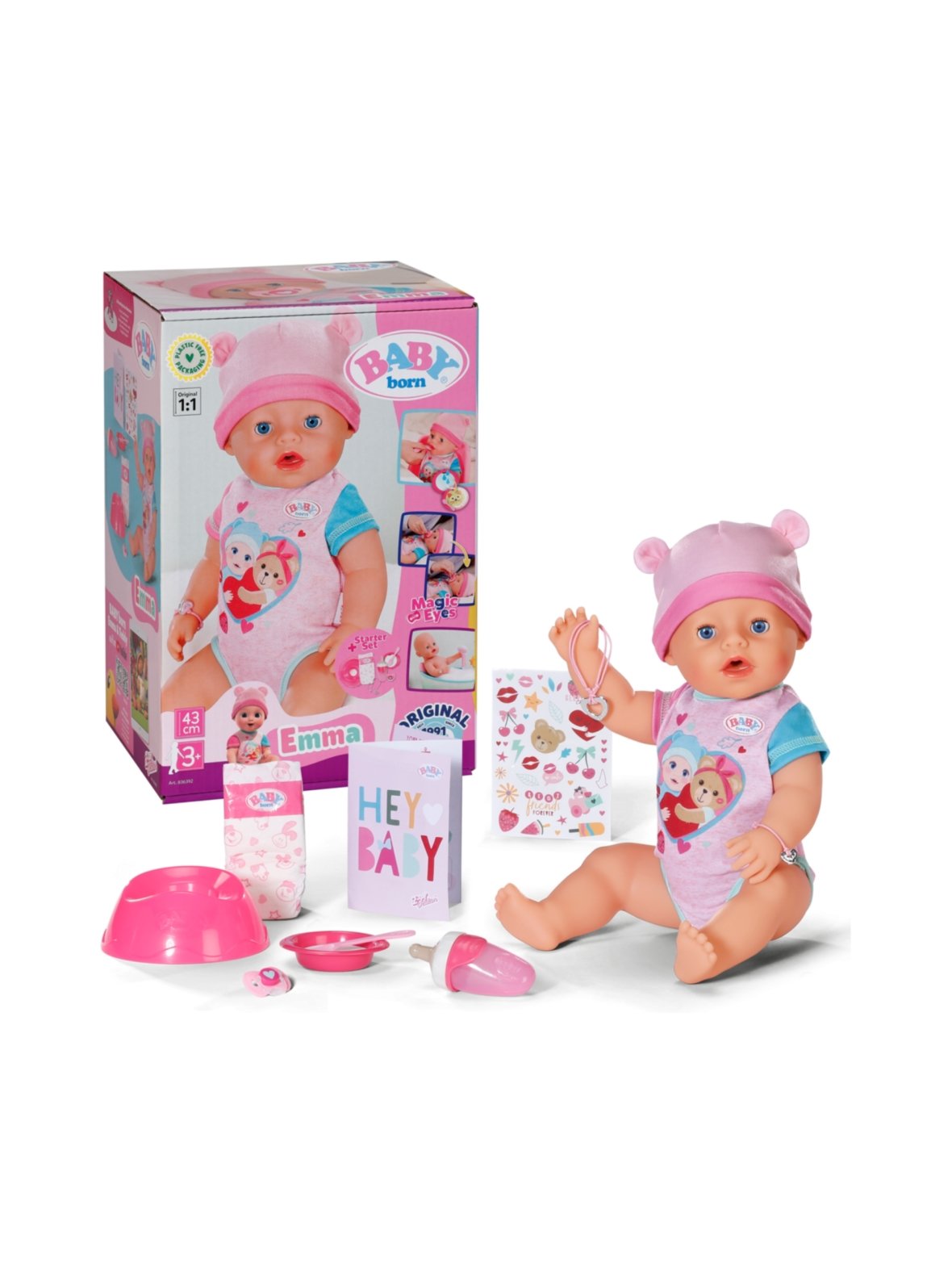 Baby born nukke emma bodyssä, 43 cm