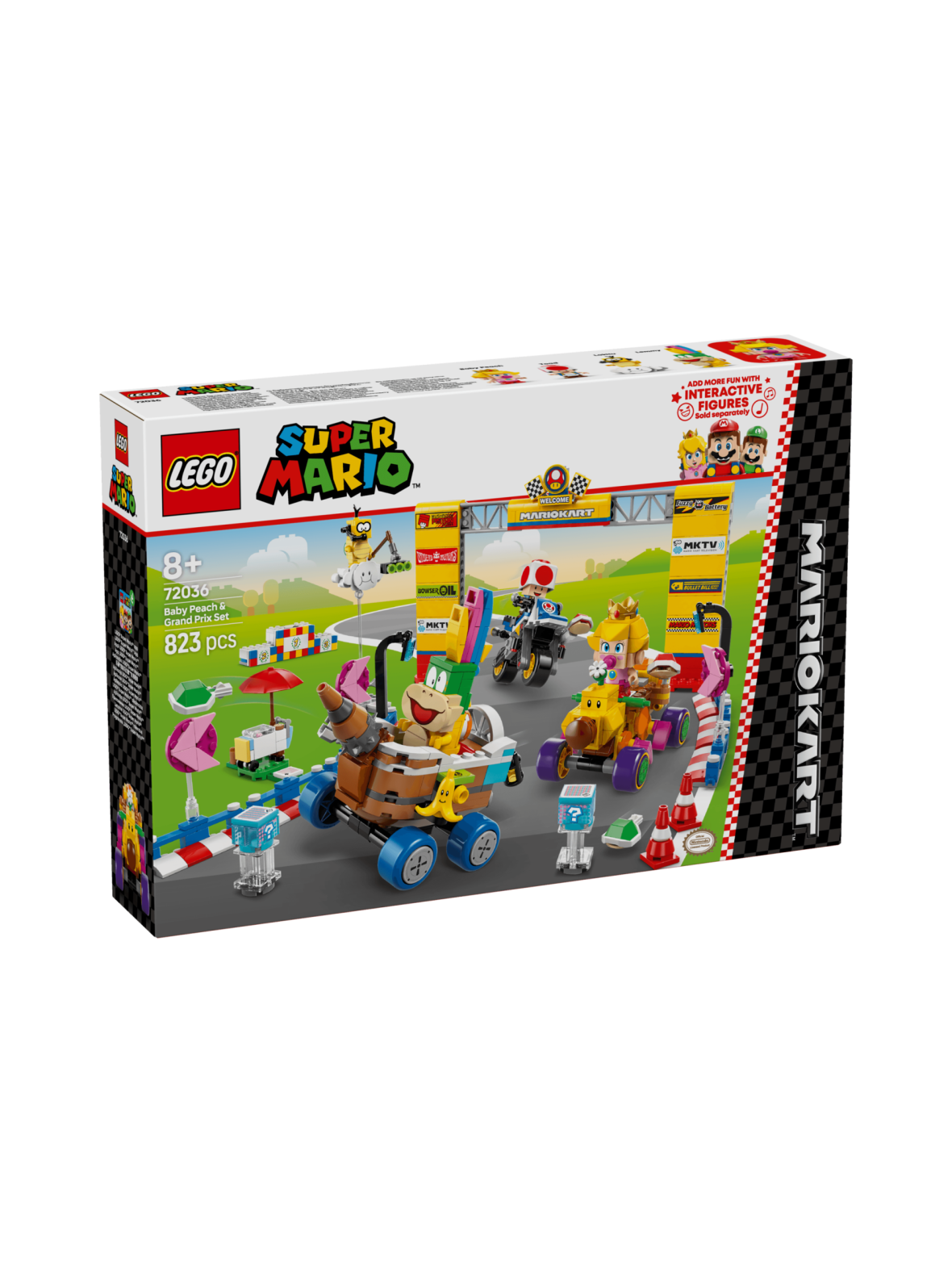Lego super mario mario kart – baby peach ja grand prix ‑setti 72036