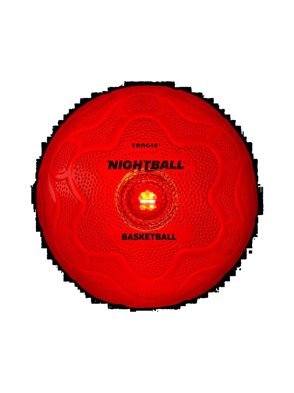 Tangle nightball koripallo led-valoilla punainen, 25 cm