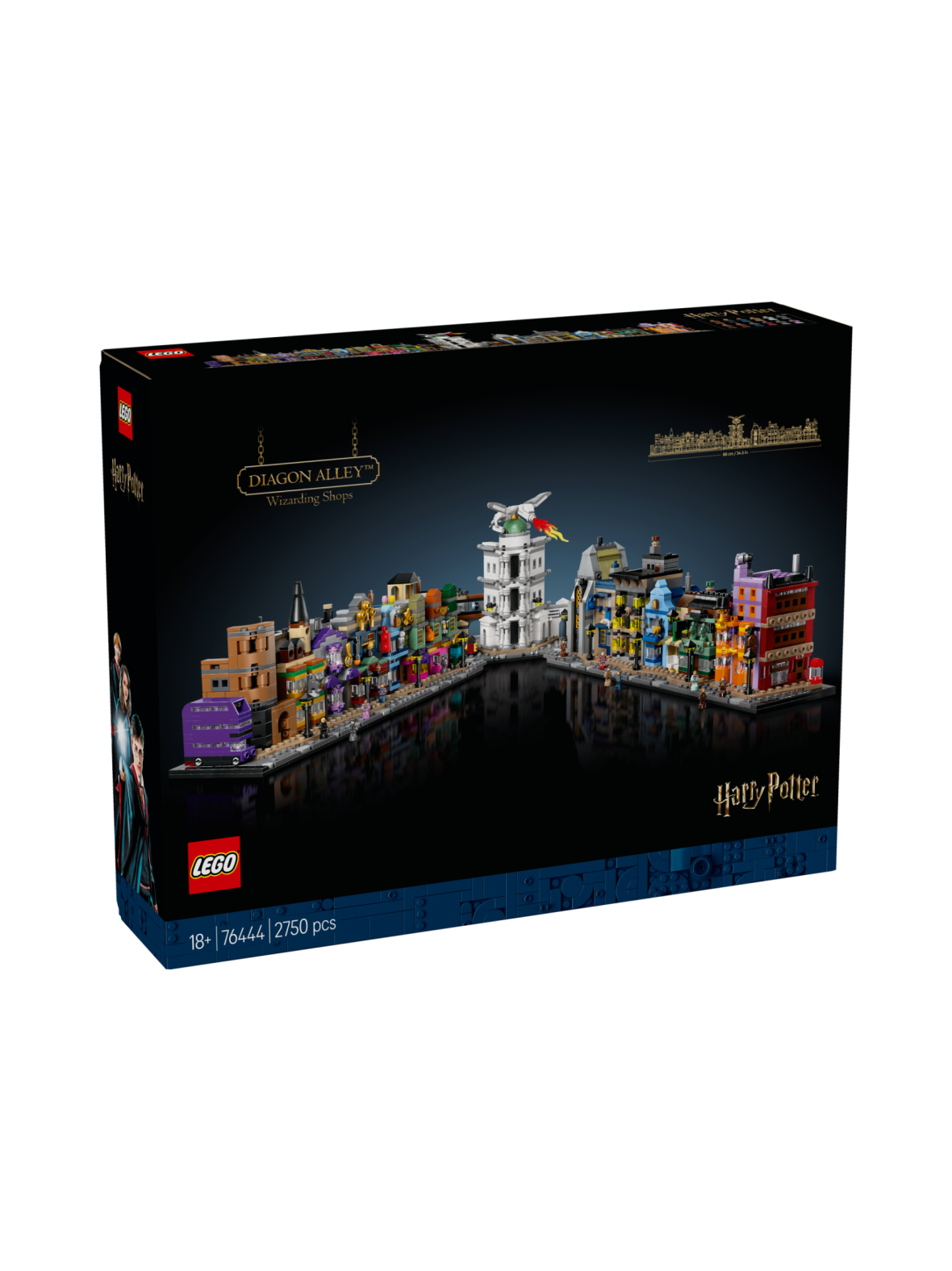 Lego harry potter tm viistokujan velhokaupat 76444