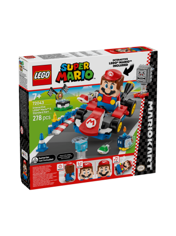 Lego super mario mario kart – interaktiivinen lego mario ja standard kart 72043