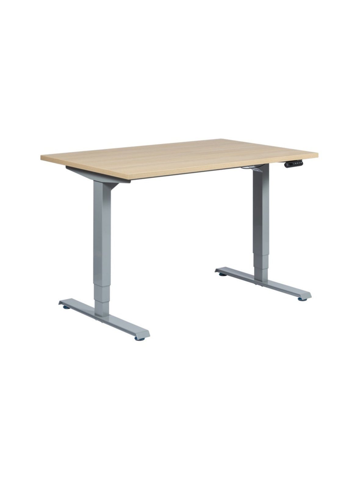 Tc professional sähköpöytä 180x80 cm - harmaa/valkotammi