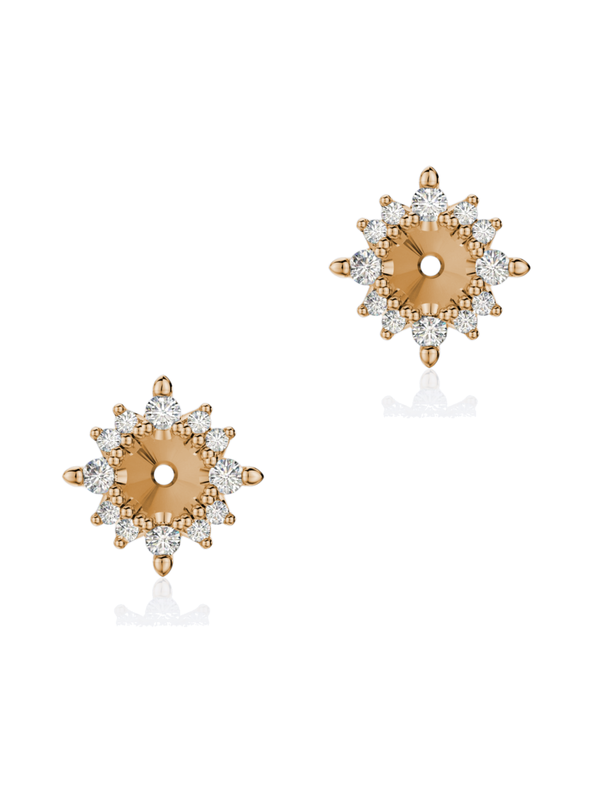 Kide korvakorut hiutale 2x0.055-0.12ct keltakulta