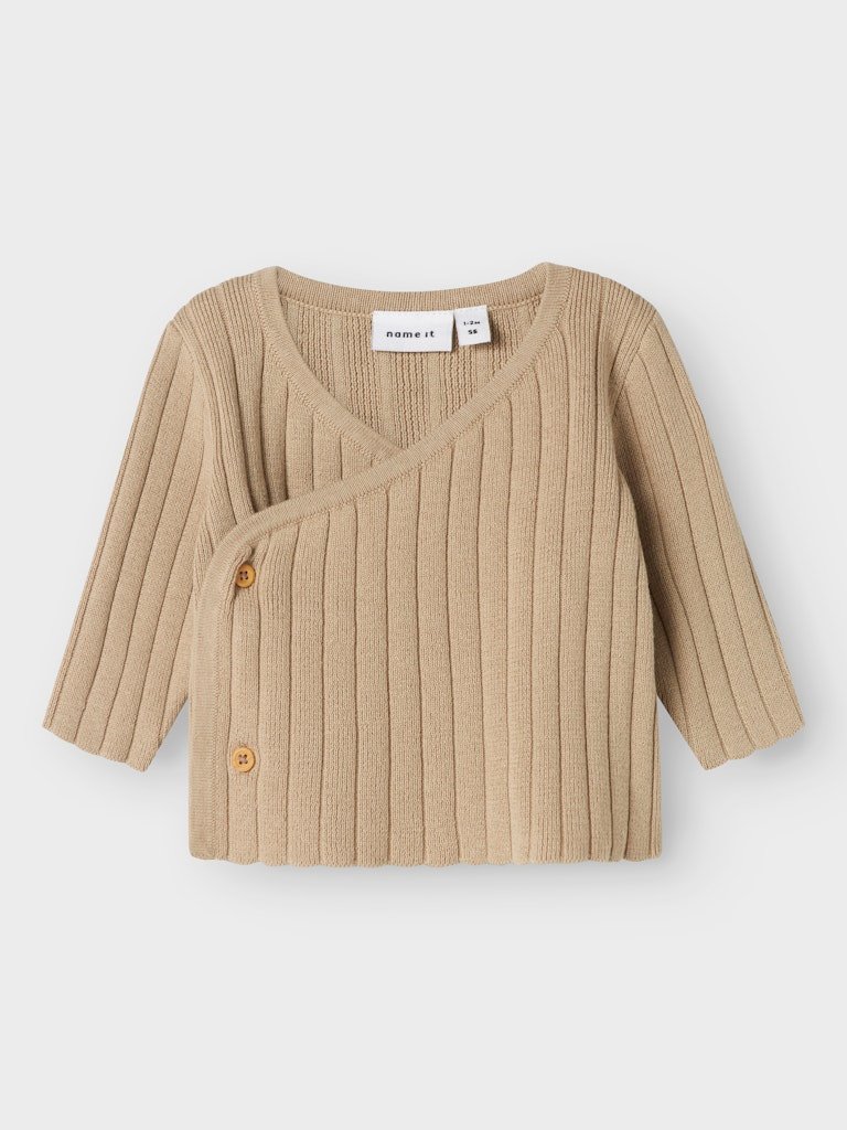 NBNOMUN KNIT WRAP CARD BEIGE