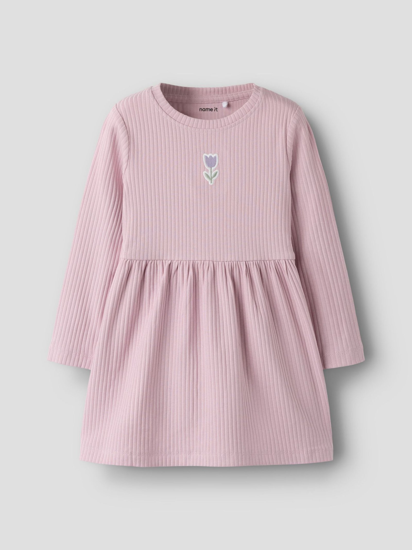 Name It lasten mekko NMFVEMMA LS DRESS, vaaleanpunainen