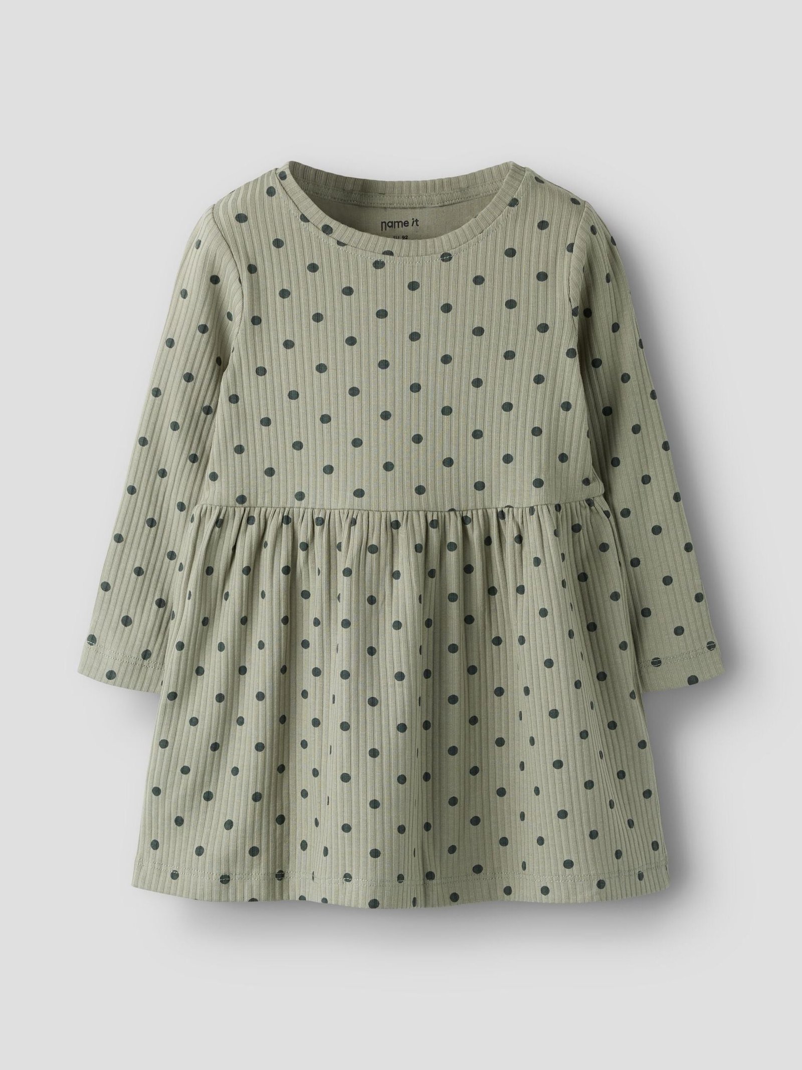 Name It lasten mekko NMFVEMMA LS DRESS, vaaleanvihreä