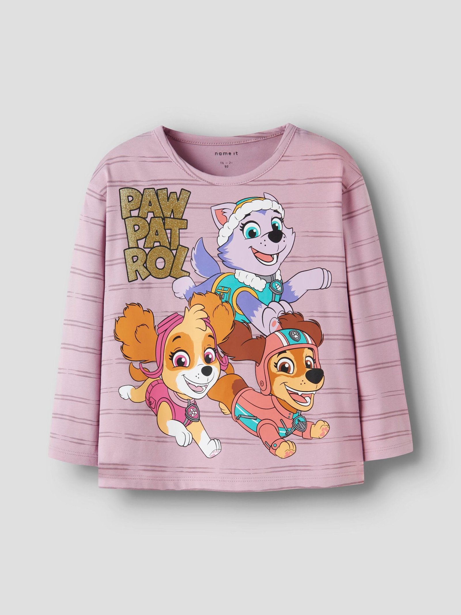 Name It lasten pitkähihainen paita NMFJANNET PAW LS NREG TOP, vaaleanpunainen