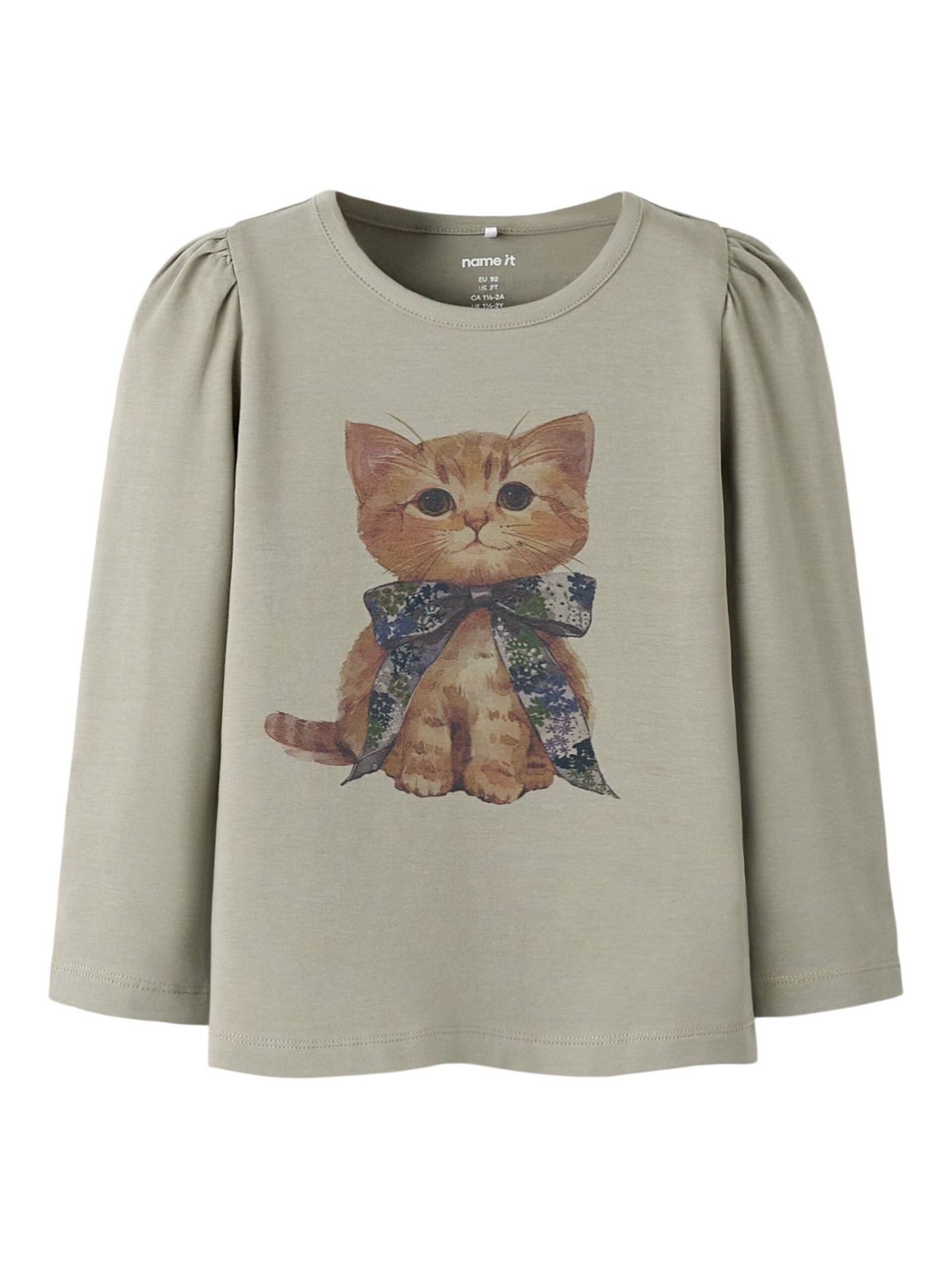 Name It lasten pitkähihainen paita NMFBOLORAS LS TOP, vaaleanvihreä
