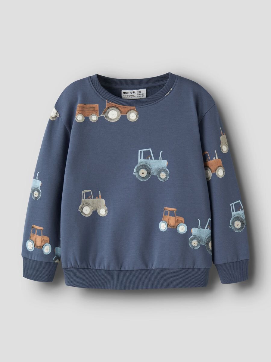 Name It lasten collegepaita NMMFOTRACTOR LS Nreg Sweat, tummansininen