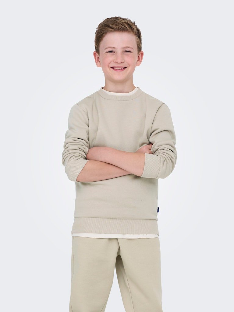 Only and Sons Junior lasten collegepaita OSJCERES CREW NECK SWEAT NOOS, beige