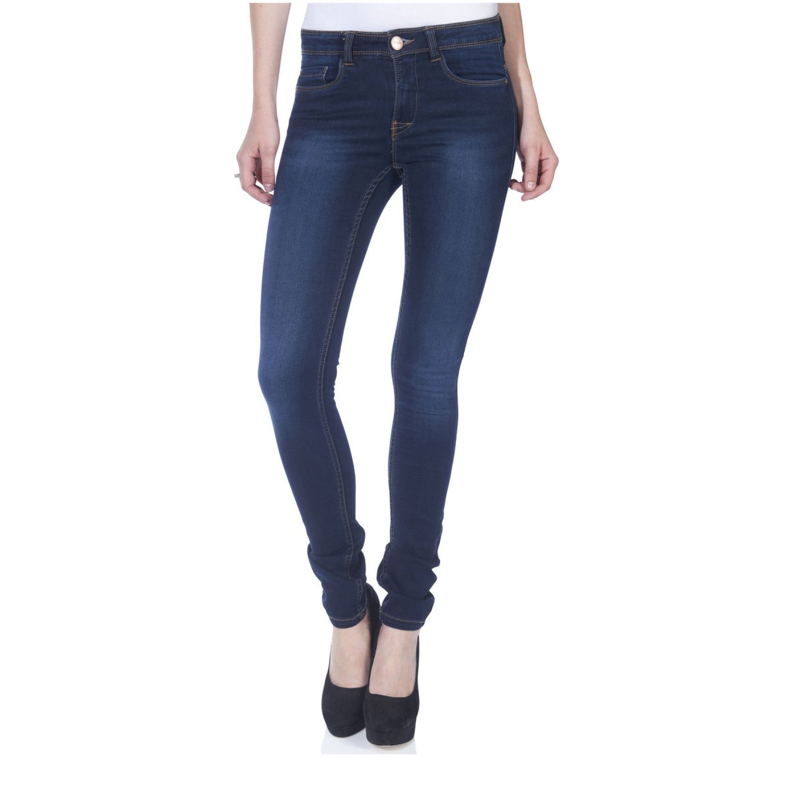 Only Naisten Farkut, SKINNY REGULAR ULTIMATE 201 Tummansininen