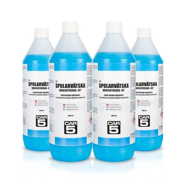 Tuulilasin pesuneste CAR5 Windscreen Wash Concentrate -65°C, 1000 ml, 4 x 1000 ml