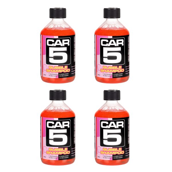 Autoshampoo CAR5 Bubble Shampoo - Neutraali, 4 x 500 ml