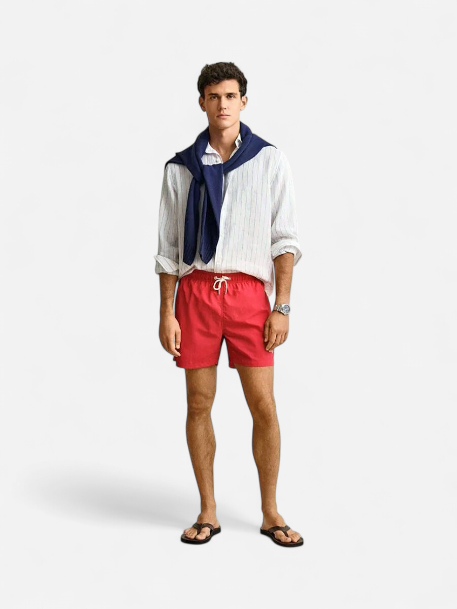 Gant miesten uimashortsit Classic Fit Swim Shorts, punainen