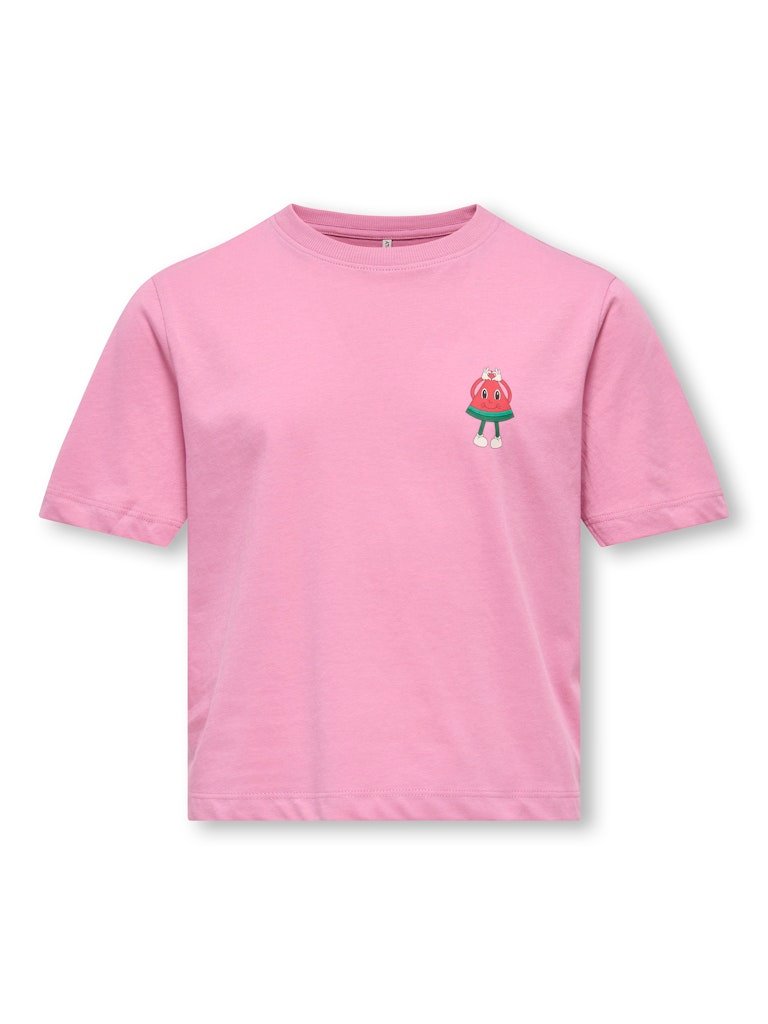 Kids Only lasten t-paita KOGREX SS Printed Top, vaaleanpunainen