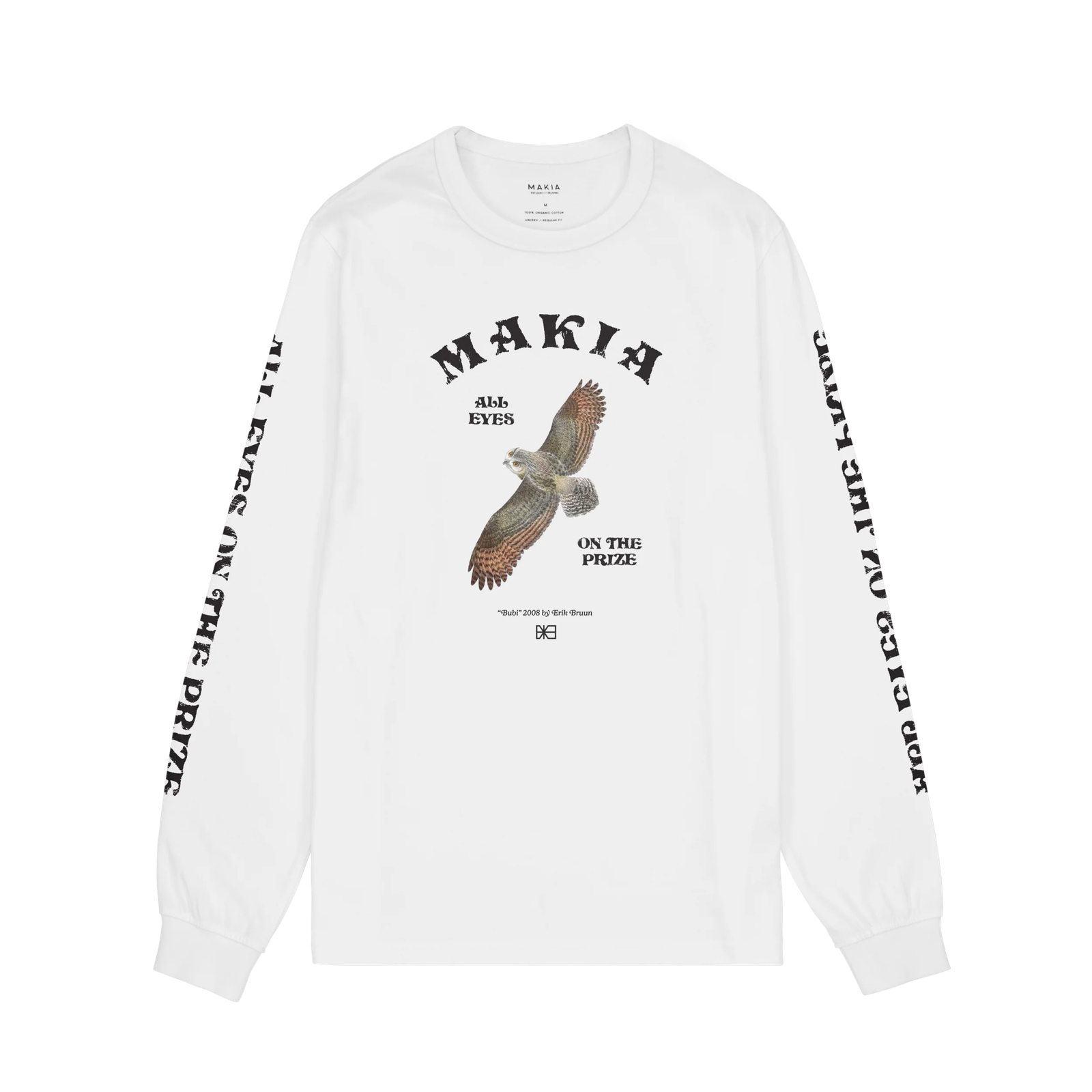 Makia miesten pitkähihainen paita Bubi Long Sleeve, valkoinen