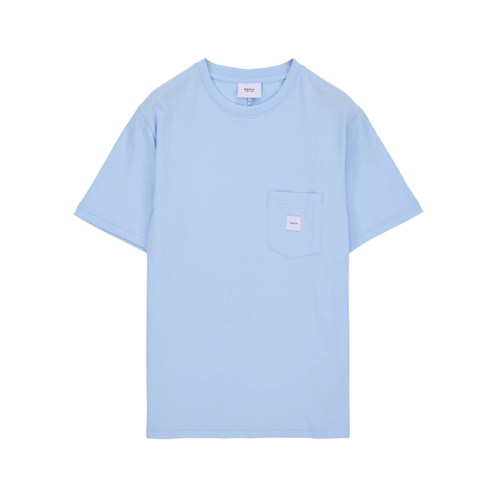 Makia miesten t-paita K Square Pocket t-shirt, vaaleansininen
