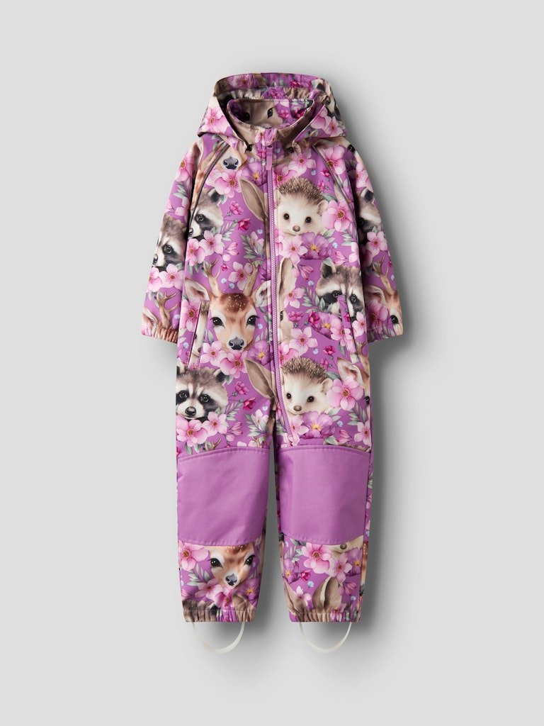 Name It lasten softshell haalari NMFALFA08, pinkki kuosi