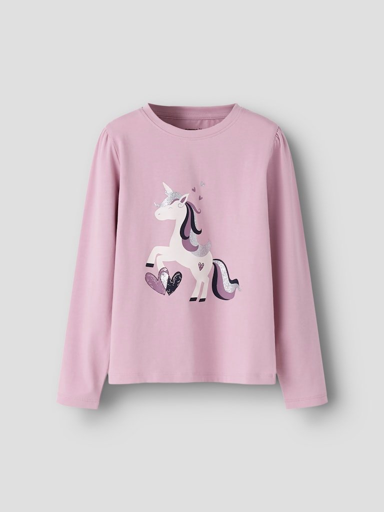 Name It lasten pitkähihainen paita NMFTEARTA LS TOP, vaaleanpunainen