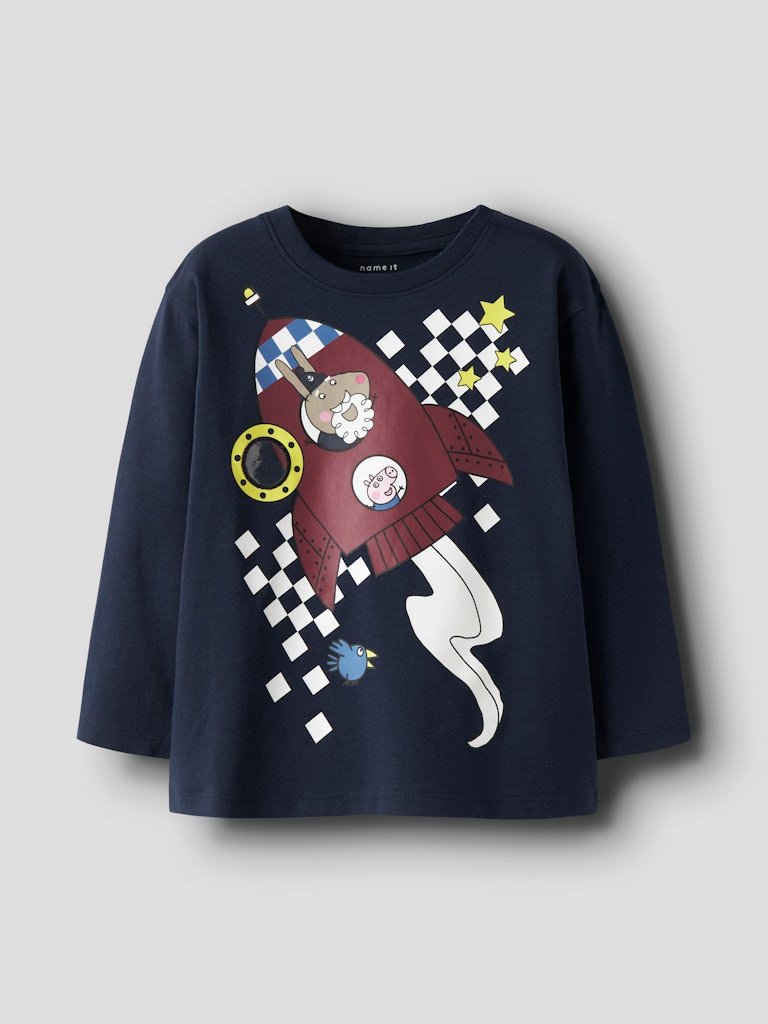 Name It lasten pitkähihainen paita Nmmdallas Peppa LS NREG Top, tummansininen