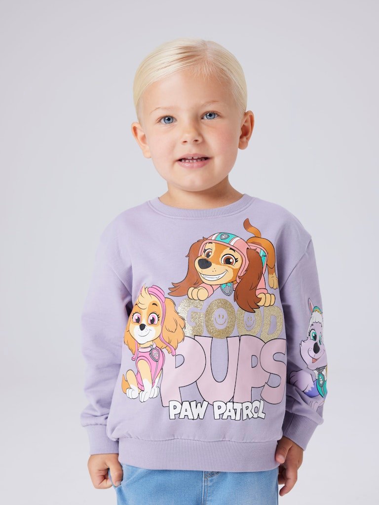 Name It lasten collegepaita NMFJARA PAW NREG SWEAT BRU NOOS, lila