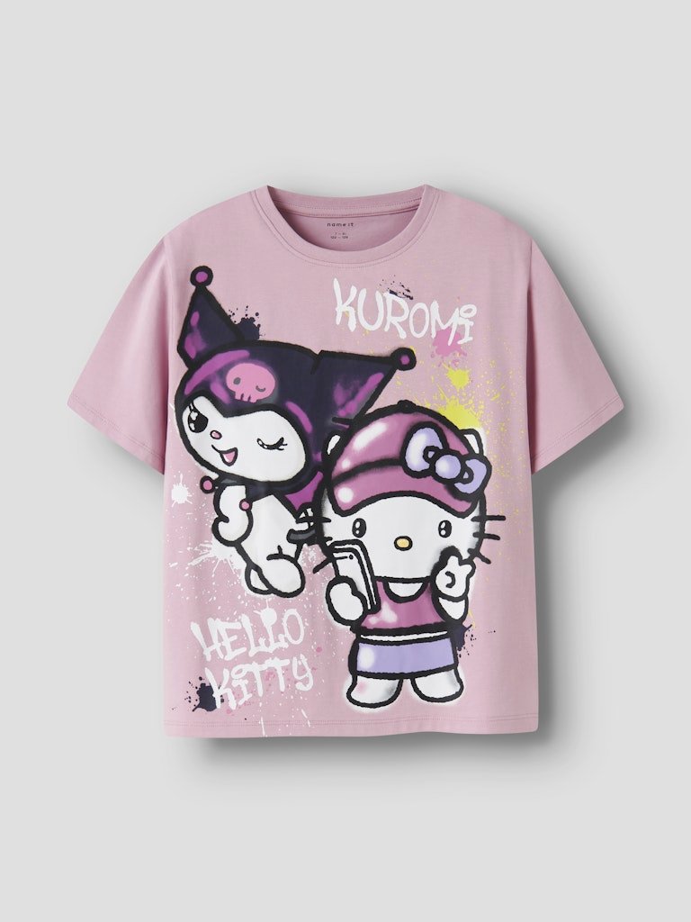 Name It lasten t-paita NKFDYDA HELLOK SS NREG TOP, vaaleanpunainen