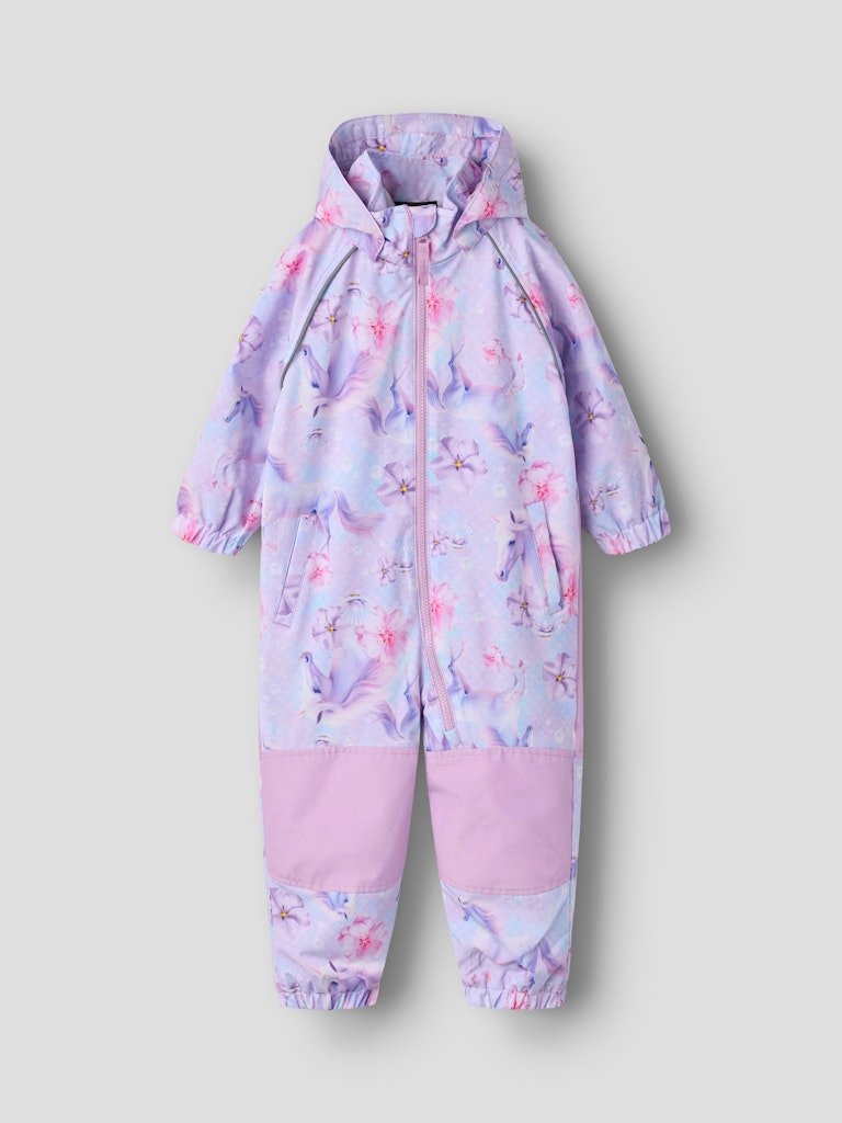 Name It lasten välikausihaalari NMFAlfaShell08 Suit AOP FO, liila kuosi
