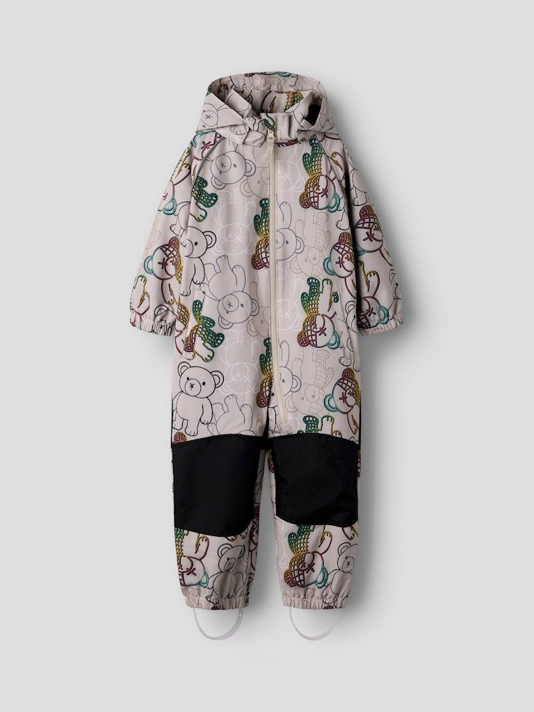 Name It lasten välikausihaalarit NMMALFASHELL08 Suit AOP FO, harmaa kuosillinen