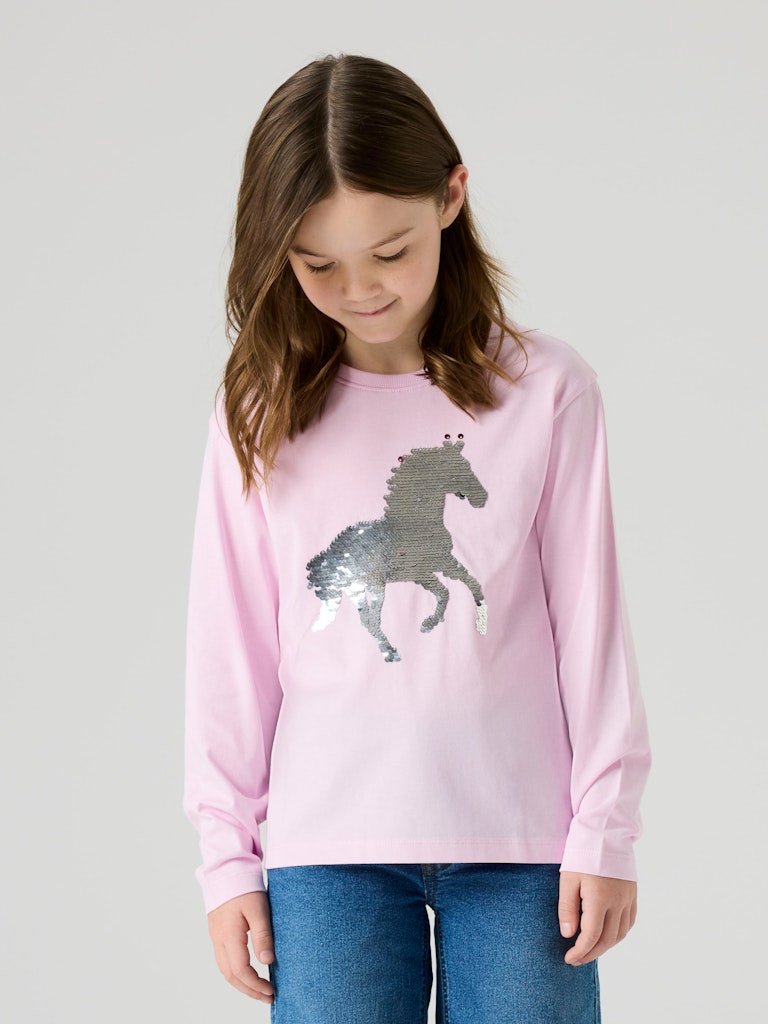 Name It lasten pitkähihainen paita NKFDASSA LS Top, vaaleanpunainen