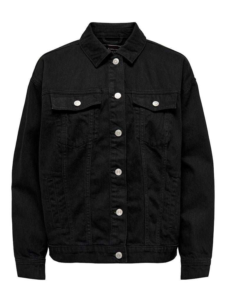Only and Sons miesten farkkutakki Zach Box Pim Denim Jacket, musta