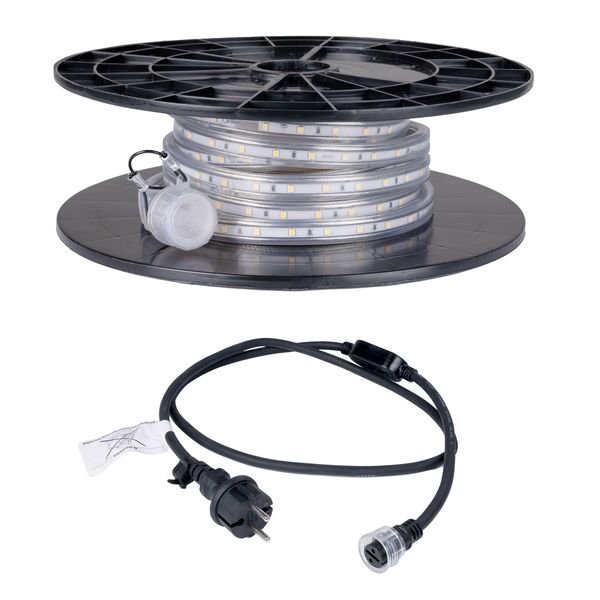 LED-nauha / Työvalo AGGE Lite 230V - 400 lm/m, 5 m, Nauha virtajohdolla (4000K)