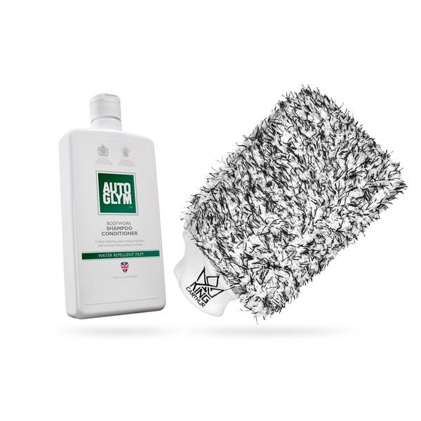 Autoshampoo AUTOGLYM Bodywork Shampoo Conditioner - Vahashampoo, 500 ml, 500 ml + Wash mitt