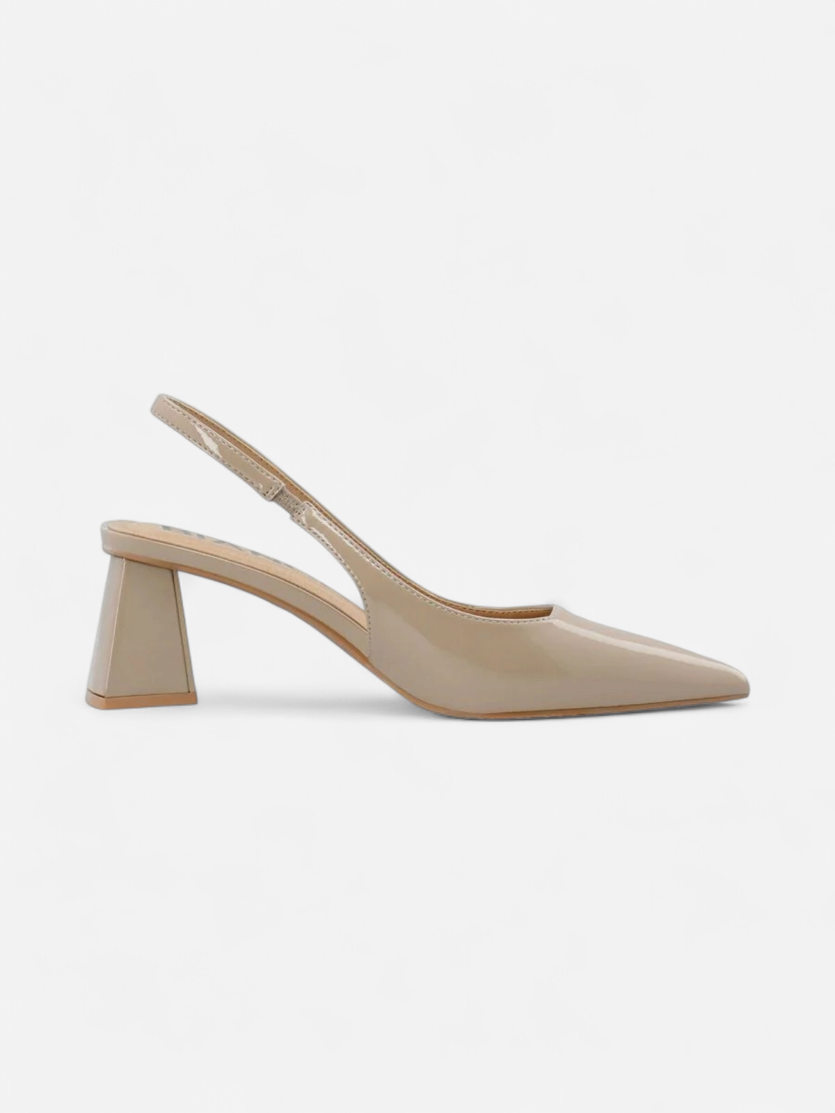 Bianco naisten avokkaat Biamaralyn Slingback Heel Patent, Beige