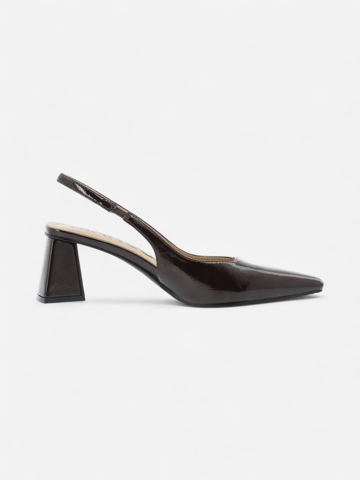 Bianco naisten avokkaat Biamaralyn Slingback Heel Patent, tummanruskea