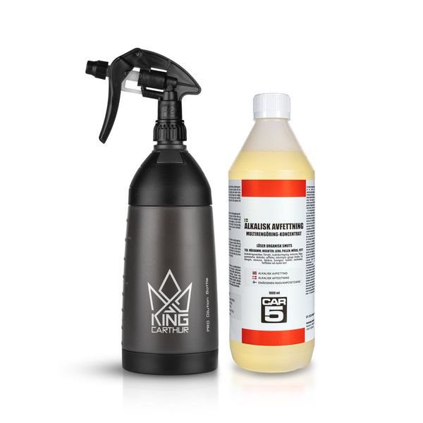 Esipesuaine CAR5 Alkaline Degreaser - Vaahdotettava / Liuotin, 1000 ml + Sumutinpullo
