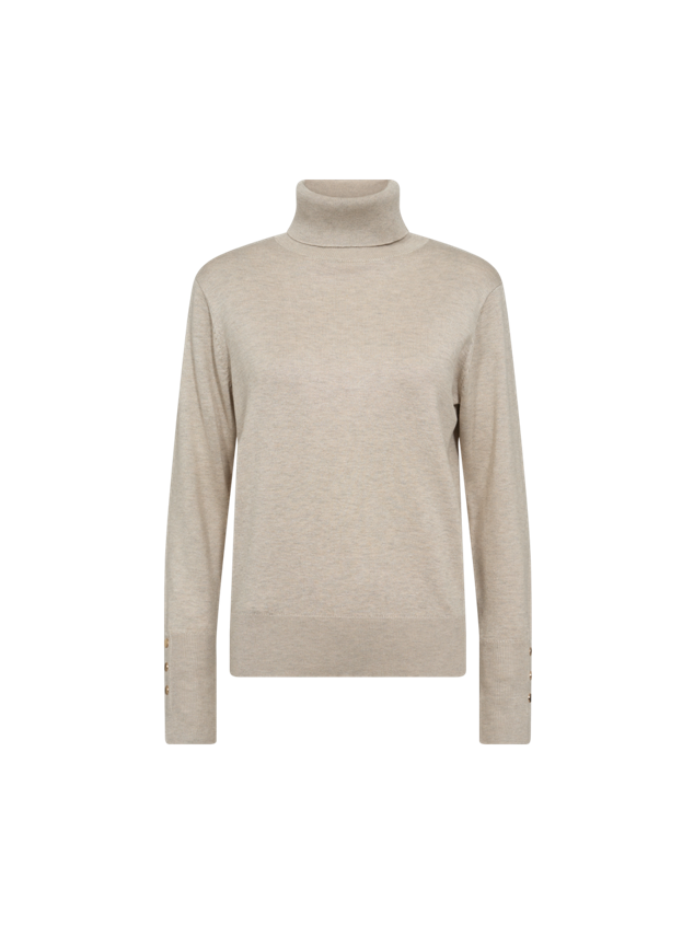 Freequent Naisten Neule, KATIE PULLOVER ROLLNECK Beige