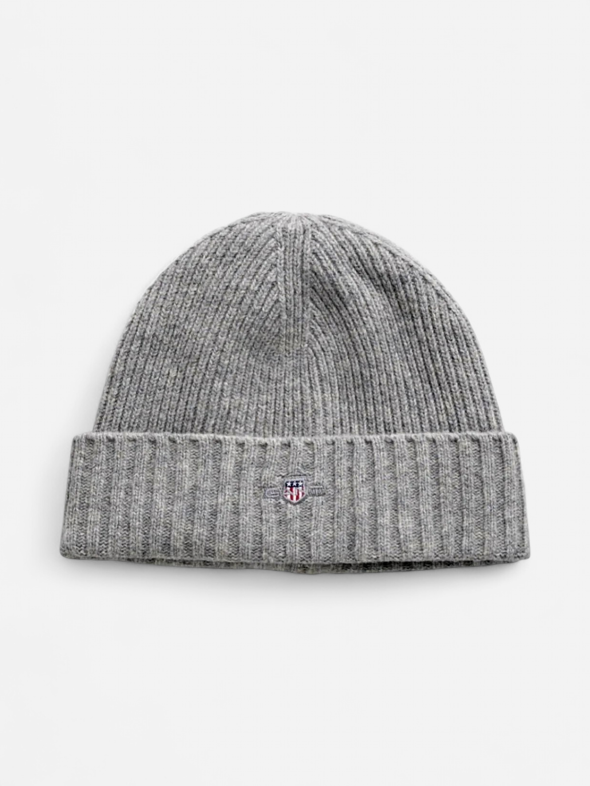 Gant miesten pipo, COTTON BLEND BEANIE Vaaleanharmaa