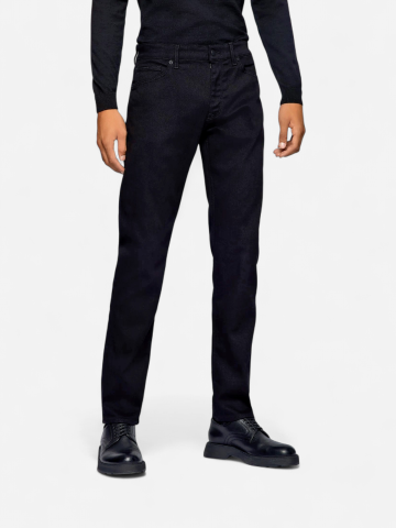 Hugo Boss miesten farkut MAINE 3 BLACK NOS CASHMERE TOUCH Musta