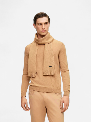 Hugo Boss Miesten Kaulahuivi, ALBAS HUIVI Beige