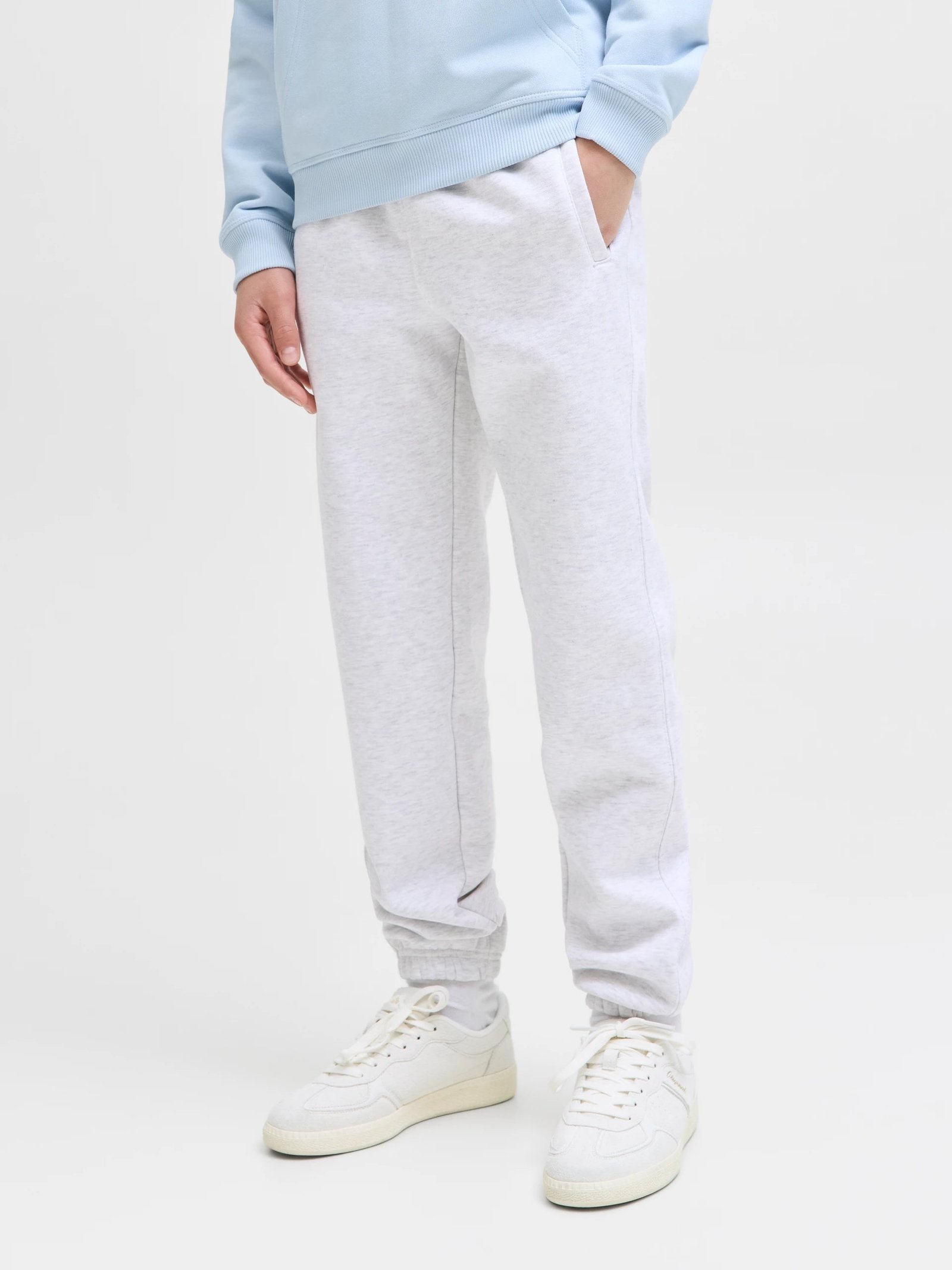 JACK&JONES JUNIOR lasten housut, JPSTKANE URBAN EDGE SWEAT PANTS JNR Keskiharmaa