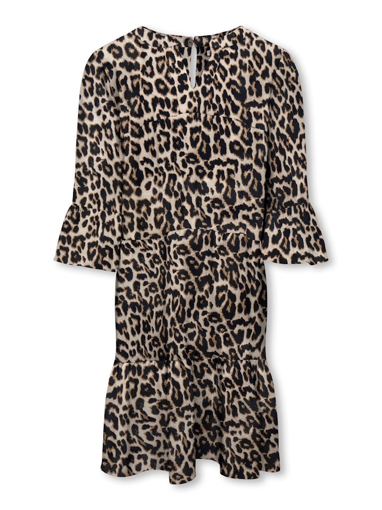 Kids Only lasten mekko, KOGGLOW LIFE ALBERTE 3/4 DRESS AOP Ruskea Kuosi