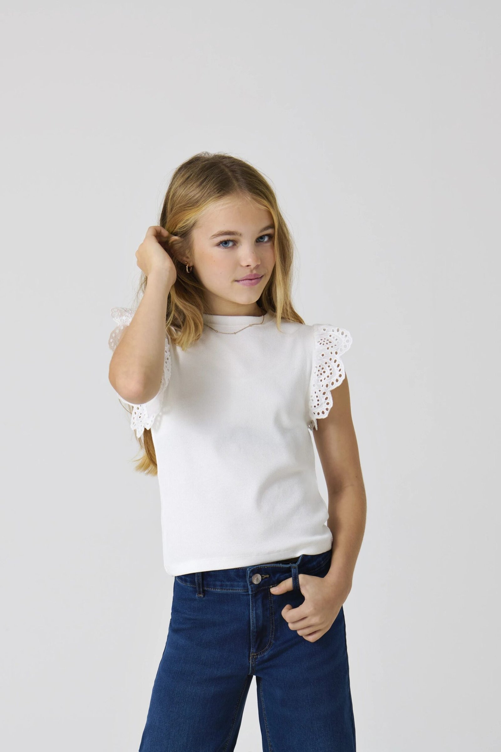Kids Only lasten toppi, KOGDREA LIFE S/S TOP Valkoinen