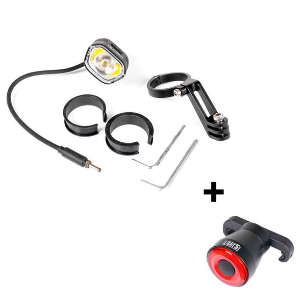 Sähköpyörän valo Light5 EB2000 - 2000 lm / Yamaha, Etuvalo (Uros) + Light5 Blip takavalo