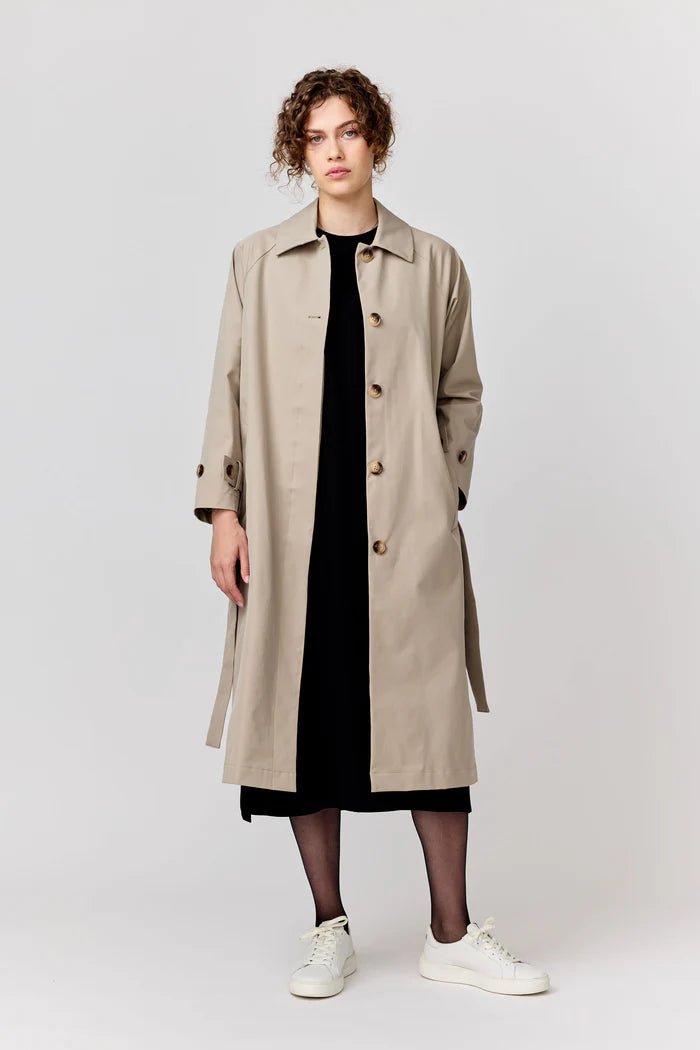 Makia naisten trenssi Olivia Trench, vaalea beige