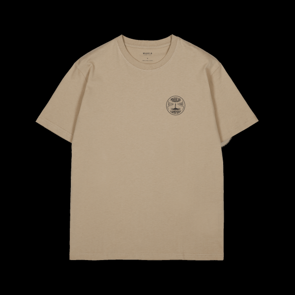Makia T-Paita Harmaja T-Shirt  Beige
