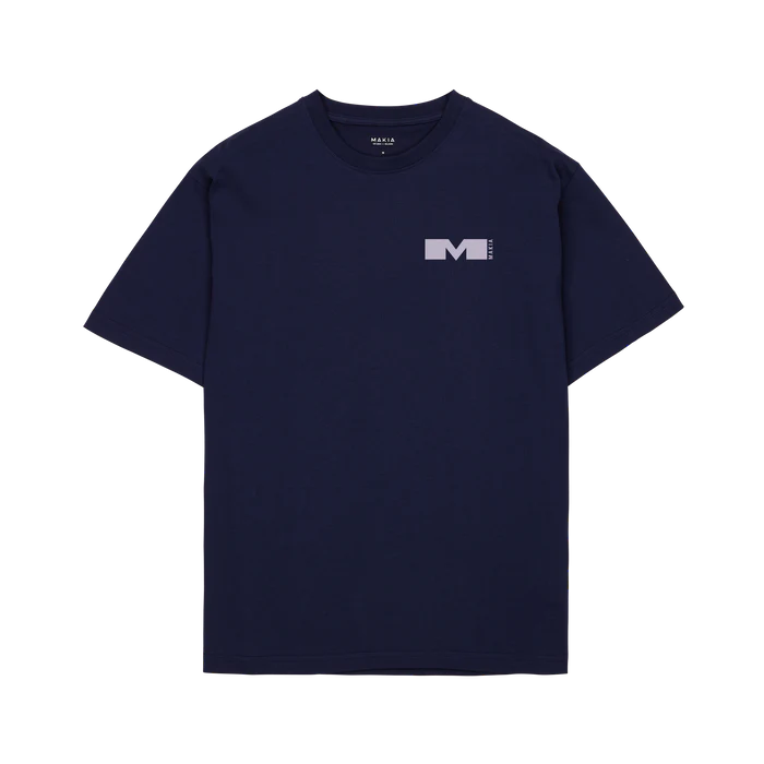 Makia t-paita, STATEMENT T-SHIRT Tummansininen