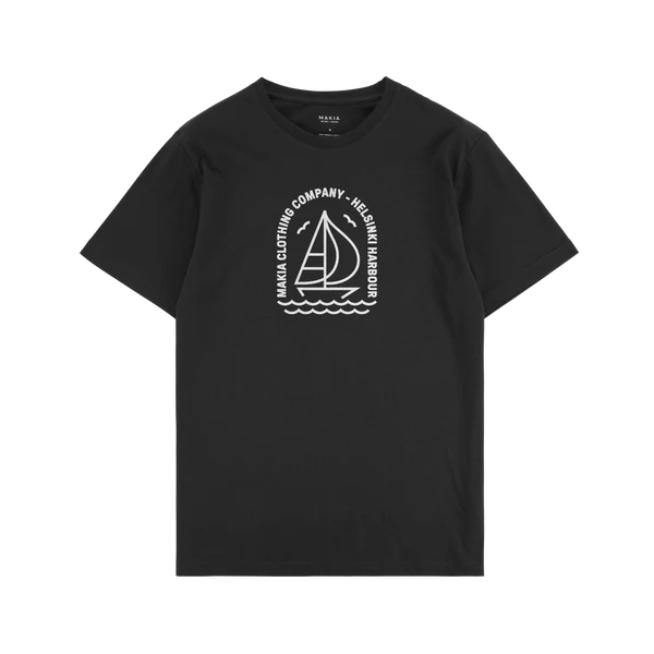 Makia unisex t-paita, REGATTA T-SHIRT Musta