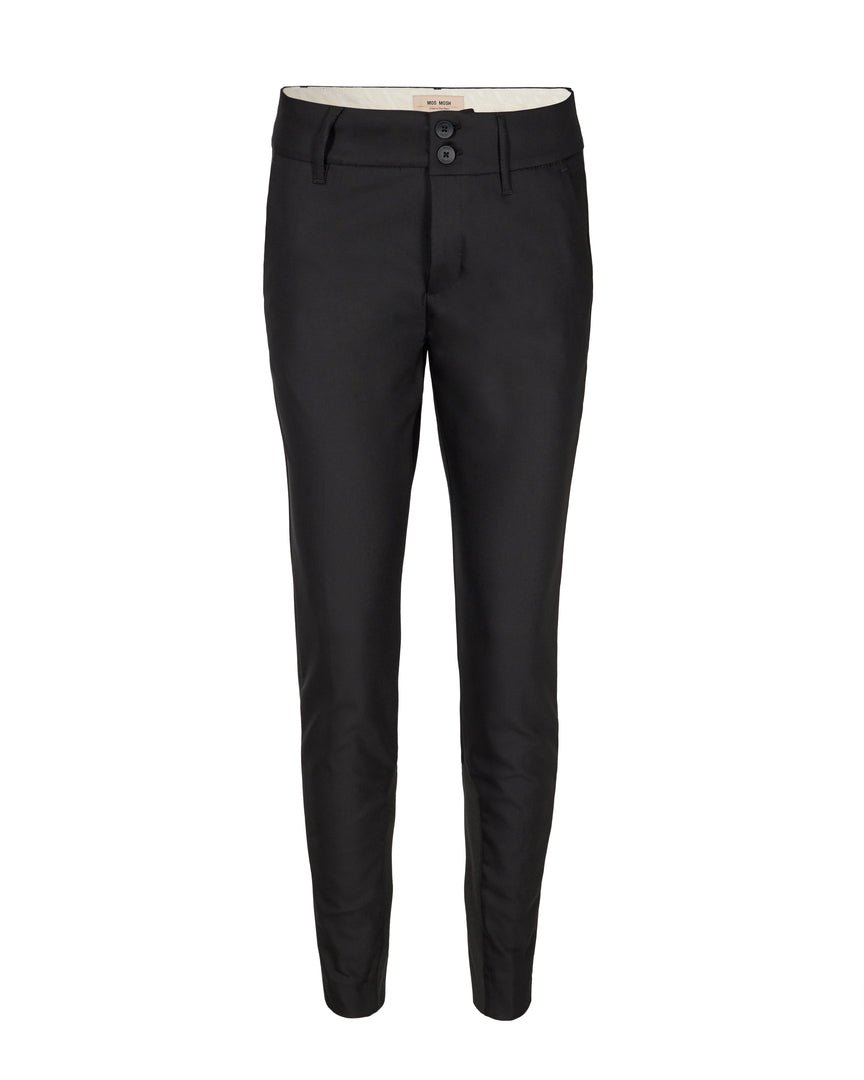 Mos Mosh, BLAKE NIGHT PANT SUSTAINABLE, Naisten housut Musta